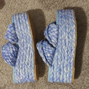 Novus Greer blue raffia sz 9